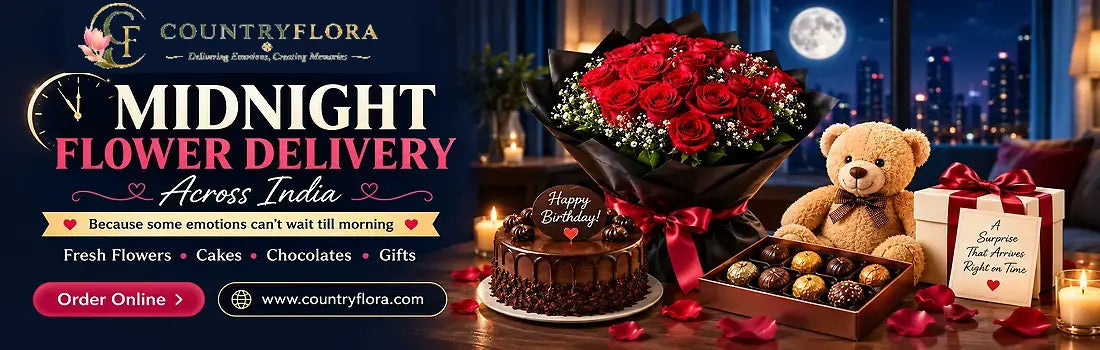 Midnight Flower Delivery in India – Because Some Emotions Can’t Wait Till Morning