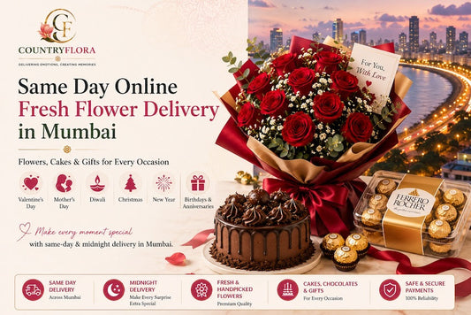 Same Day Online Fresh Flower Delivery in Mumbai: Flowers, Cakes & Gifts for Every Occasion