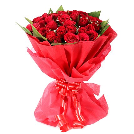 25 red roses bouquet classic romantic flower gift