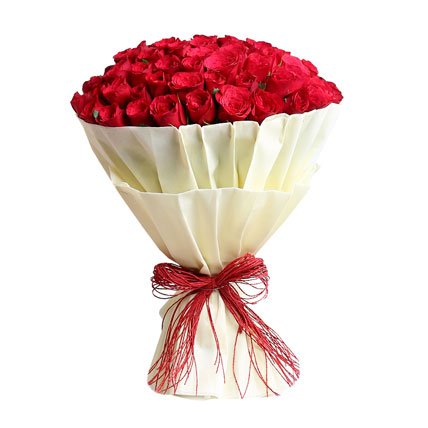 50 red roses bouquet luxury romantic flower arrangement