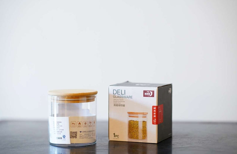 Borosil Jar + Wood Lid Deli 685 ML