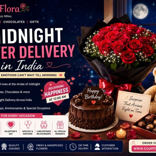 Midnight Flower Delivery in India – Because Some Emotions Can’t Wait Till Morning