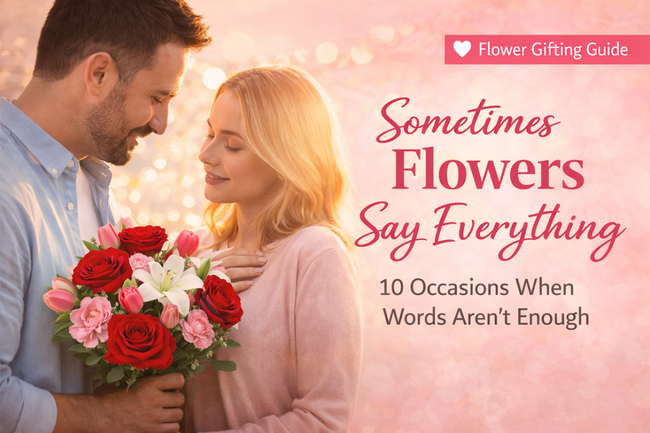 flowers become the perfect messengers of the heart