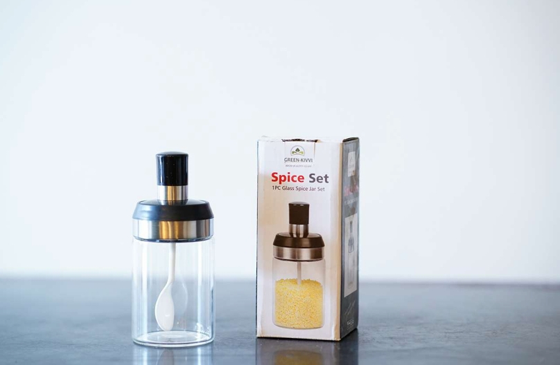 Sugar Jar + Spoon In Lid